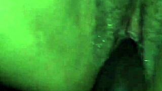 naughty amateur couple in doggy style action