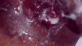 Wish it was real cum dripping out my hole