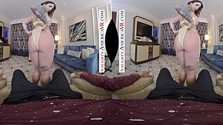 In this VR experience, Ivy Lebelle passionately fucks you with her naughty charms.
