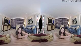 In this VR experience, Ivy Lebelle passionately fucks you with her naughty charms.