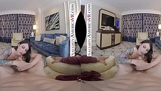 In this VR experience, Ivy Lebelle passionately fucks you with her naughty charms.