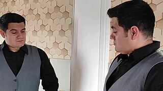 yuri gaúcho flaunts his massive gay cock in mirror selfie