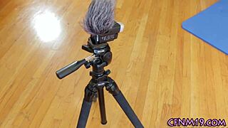 Clothed 18yo sucks cock with emotion