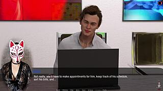 Is Kate giving a blowjob in her costume?