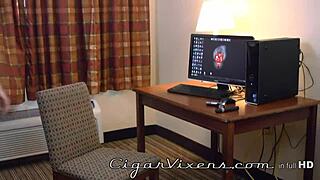 cassandra gemini in the cigar vixens full video, smoking and relaxing
