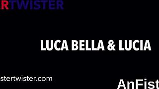 Foxy lesbo bombshells, we're fist fucking wet holes and anals