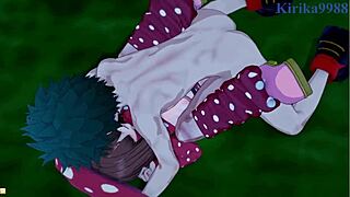 i'm watchin' kinoko, mei, and izuku havin' intense sex in this hentai