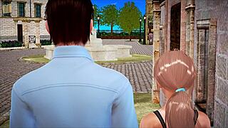 Blonde Amateur's Emotional Tit Play in Homemade Game