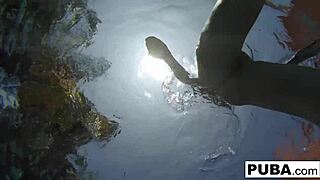 Watch Samantha Rone masturbate underwater in the pool?