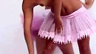 Look at these topless lesbians teasing with fingering