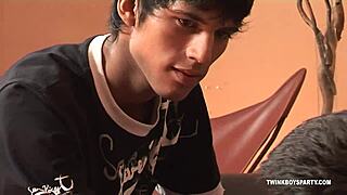 Latin twinks Johny and Andi sucking cocks hard!