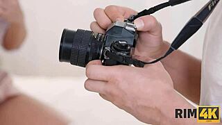 rim4k sweethearts start a fun game that turns into wild blowjobs and rimjobs on the white couch