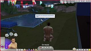 Straight Sim Succumbs To Gay Temptation In Cartoon