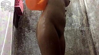 Amateur Chick Strips, Showers, Dances, and Touches Herself in Wild Display