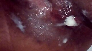 Wish it was real cum dripping out my hole