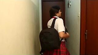 Dhokebaaz Padosi SHORT MOVIE shows schoolgirl in public anal action