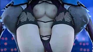 Cartoon Comes Alive With Striptease!