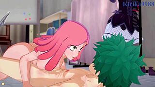 i'm watchin' kinoko, mei, and izuku havin' intense sex in this hentai