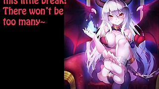 Femdom and soles fetish in an anime jerk off challenge