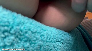 my tight pussy stepsister gets close up with big cock, total bedroom mess