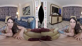 In this VR experience, Ivy Lebelle passionately fucks you with her naughty charms.