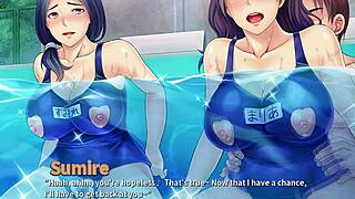 Hey, watch this brunette milf tease with her big natural tits