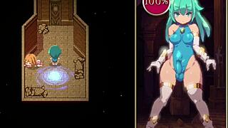 my futa lost control with hand and pussy toy in mage kanade's dungeon redo part 2