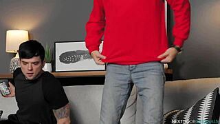 I watched Cutepie Twink from Nextdoorstudios dick down a hot couple for V-Day