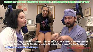 Natural tits Latina gets gyno exam and toys