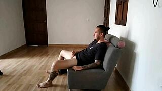 Young Nephew Caught Masturbating to Aunt's Shaved Pussy in Homemade POV Scene