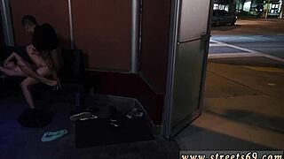 Valerie White does outdoor double blowjob, cute tiny teen! 😘