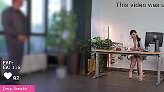 Did I invite the handyman to watch my masturbation with toys in this hentai anime?