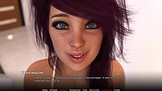 Beautiful 3D animated video of a mommy giving a blowjob and getting cum on her big boobs