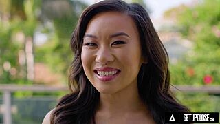 Seductive teen 18+ Kimmy Kimm rides Leo Vice's big cock after foreplay