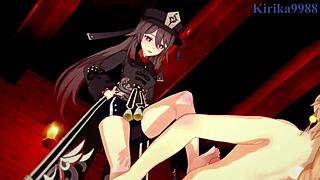 Sucrose, Hu Tao, and Aether in wild 3D action