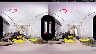 Batgirl Xxx Cosplay Bat Slut Wants To Fuck You Silly In Vr Goggles On