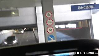 that cute girl masturbating publicly in the parking garage