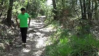 check out this busty tattooed mature getting anal outdoors