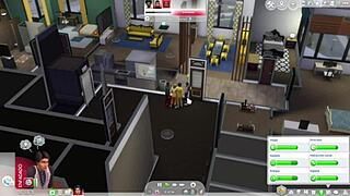 Playing The Sims 4 with adult content: Having sex with a cheating MILF