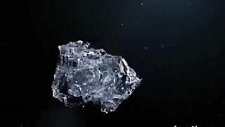 Sensual lesbians get sprayed with pee.