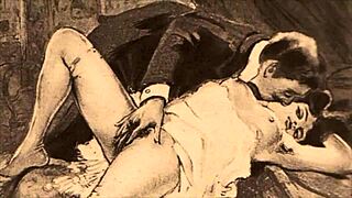 Vintage erotic drawings bring retro anime to life.