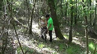 check out this busty tattooed mature getting anal outdoors