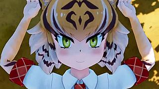 Bengaru Tora from Kemono Friends anime gets wild in HARDCORE hentai ACTION!