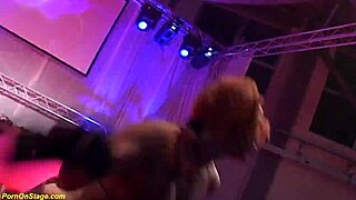 public flexi lesbian milf show with clothes ripped and big tits licked outdoors