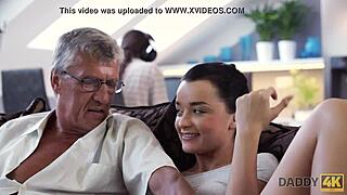 Daddy4K Guy Busy with Computers, So Why GF Erica Black Bangs His Father!