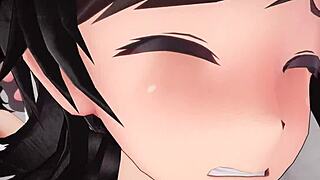 matsukaze from kantai collection gets fucked in anime style