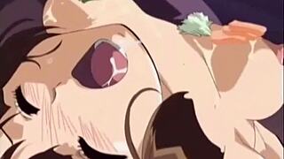 in this anime, the naked babe gets teased and fucked hard.