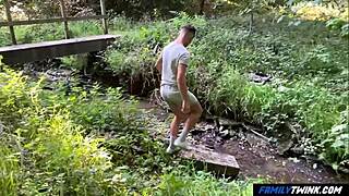 exploring nature with raunchy step-uncle foreplay