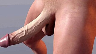 huge white dick in shocking bounce animation bwc style.