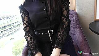 Pregnant Japanese Mao Sucks and Fucks in Tokyo Hotel! Must See Amateur Casting with Big Tits!